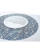 David Fisher Paper-Cut Round Ornament Floral Pattern Personalized Ketu