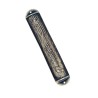 Extra Large Pewter Mezuzah Case with Blessing | Pewter Mezuzah
