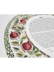 David Fisher Paper Cut Circular Pomegranate Custom Ketubah