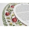 David Fisher Paper Cut Circular Pomegranate Custom Ketubah