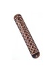 Wide Copper Color Pewter Mezuzah Case Criss Cross ... | Pewter Mezuzah