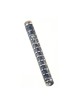 Round Pewter Mezuzah Case Stripe Design | Pewter Mezuzah