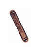 Round Red Pewter Ben Porat Pewter Mezuzah | Pewter Mezuzah