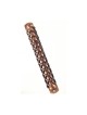 Copper Color Pewter Mezuzah Case with Criss Cross ... | Pewter Mezuzah
