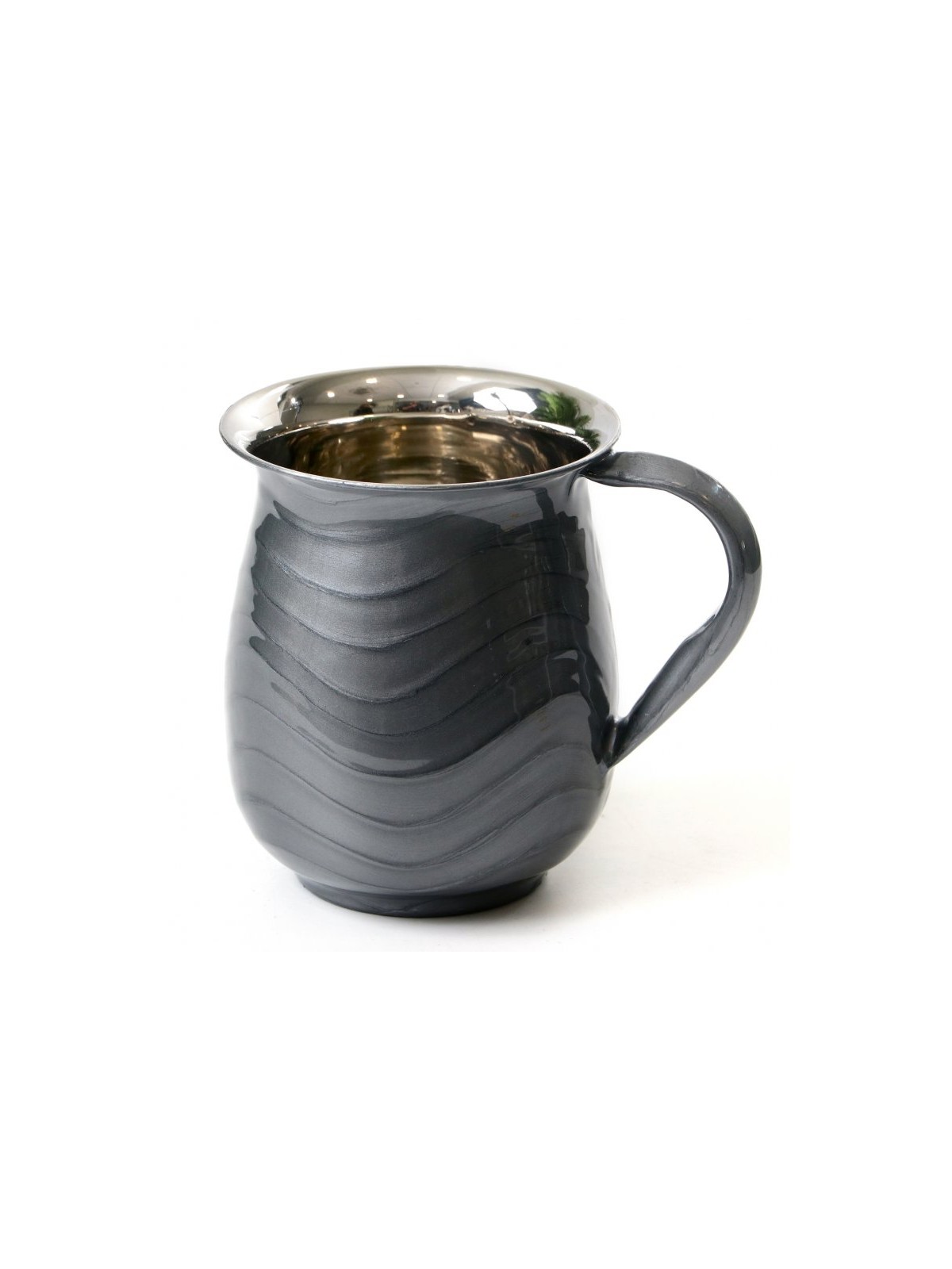 Stainless Steel Netilat Yadayim Wash Cup Wave Design Da... | Wash Cups