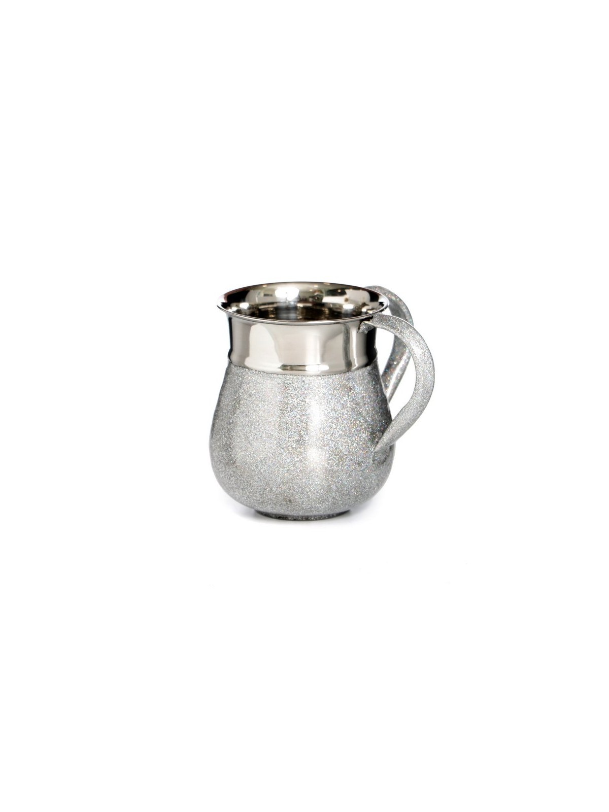 Aluminum Netilat Yadayim Wash Cup with Silver Textured ... | Wash Cups
