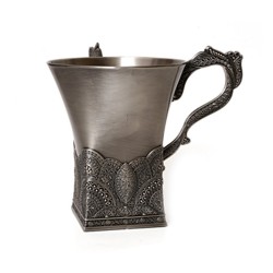 Pewter Filigree Wash Cup Netilat Yadayim | Wash Cups