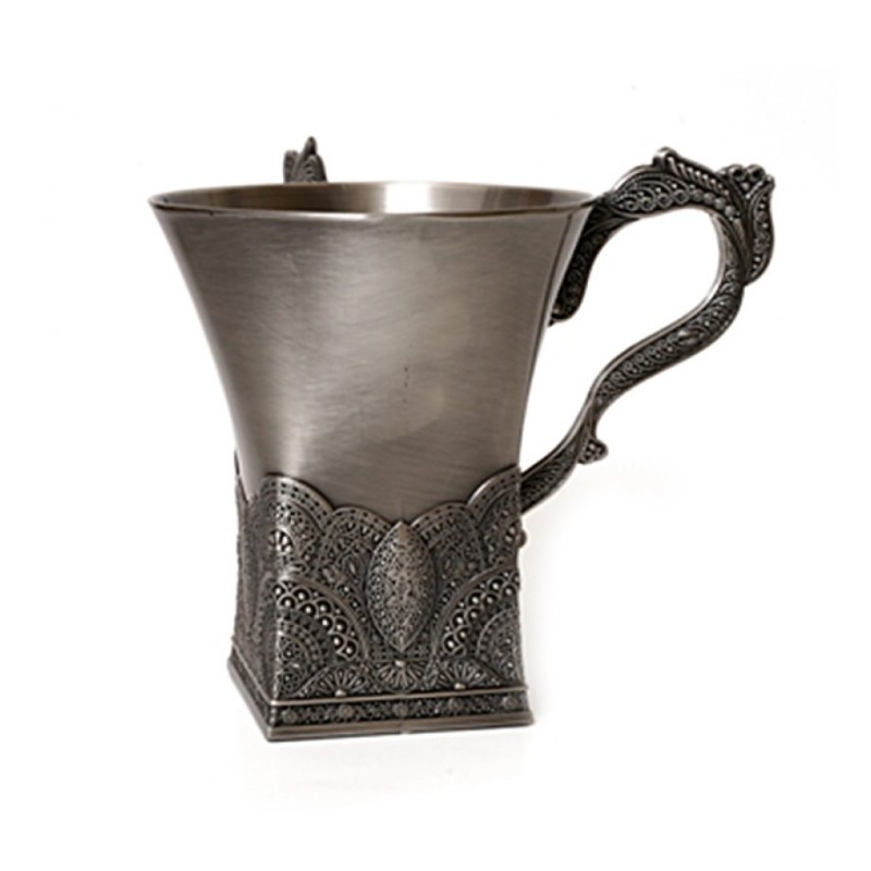 Pewter Filigree Wash Cup Netilat Yadayim | Wash Cups