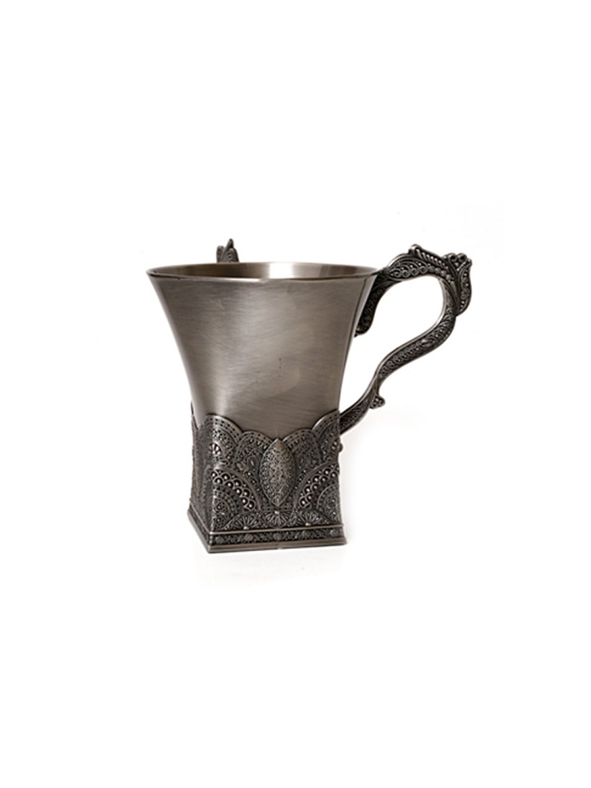 Pewter Filigree Wash Cup Netilat Yadayim | Wash Cups