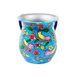Yair Emanuel Metal Netilat Yadayim Wash Cup Nature Design | Wash Cups
