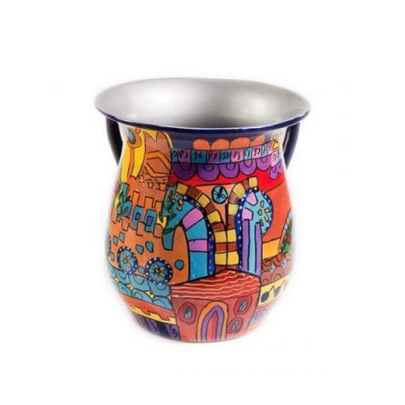 Yair Emanuel Hand Painted Metal Netilat Yadayim Wash Cu... | Wash Cups