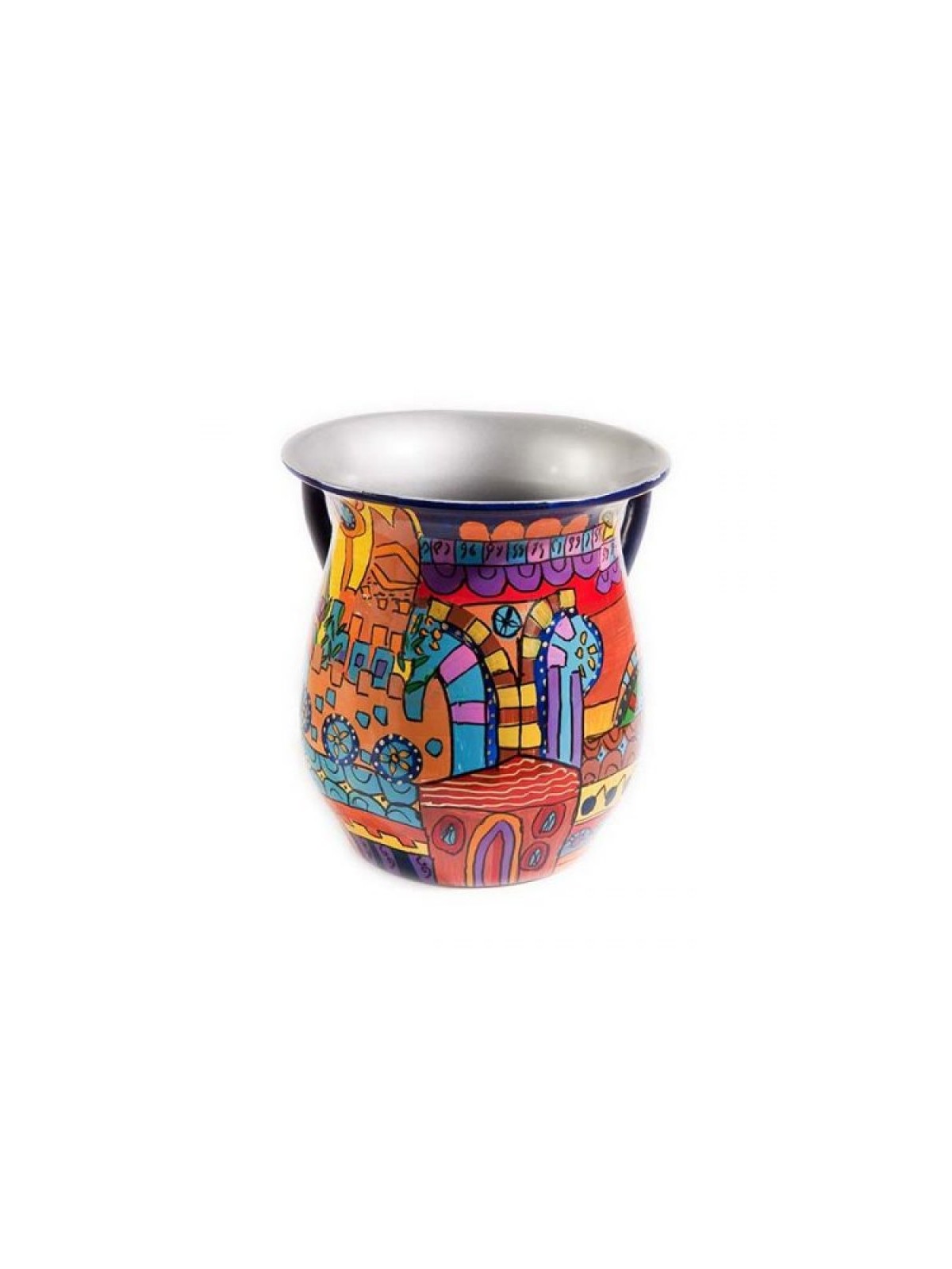 Yair Emanuel Hand Painted Metal Netilat Yadayim Wash Cu... | Wash Cups