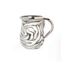 Stainless Steel Netilat Yadayim Wash Cup %96 White and ... | Wash Cups