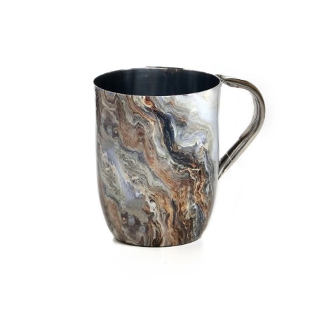 Stainless Steel Netilat Yadayim Wash Cup Gold and Gray ... | Wash Cups