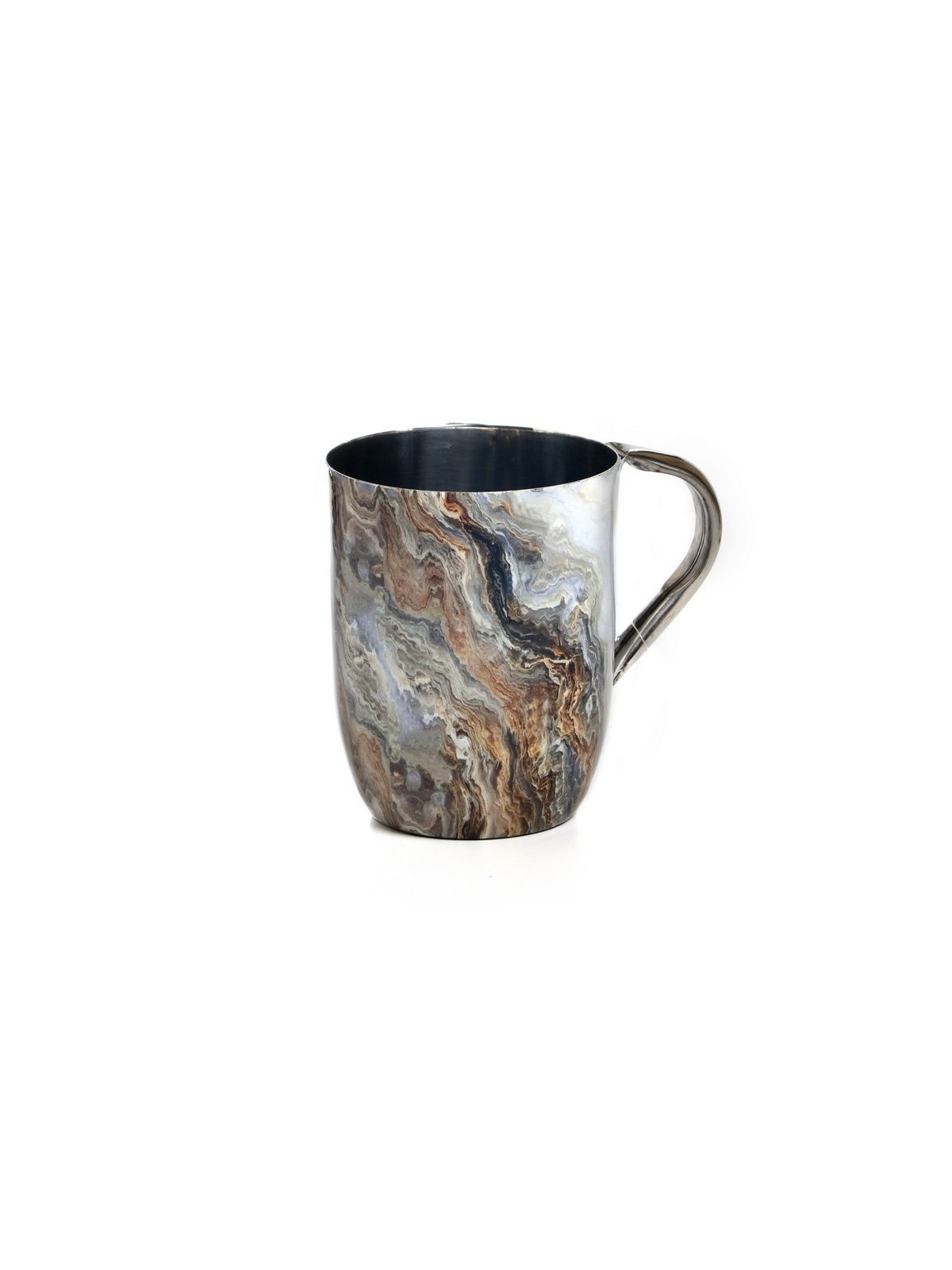 Stainless Steel Netilat Yadayim Wash Cup Gold and Gray ... | Wash Cups