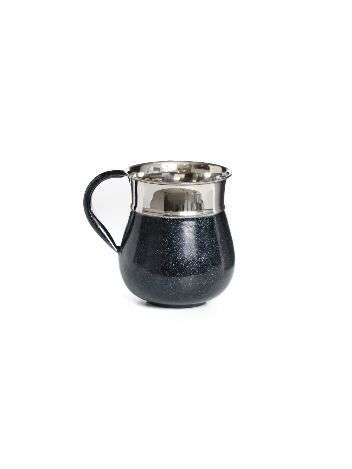 Aluminum Netilat Yadayim Wash Cup with Blue Textured De... | Wash Cups