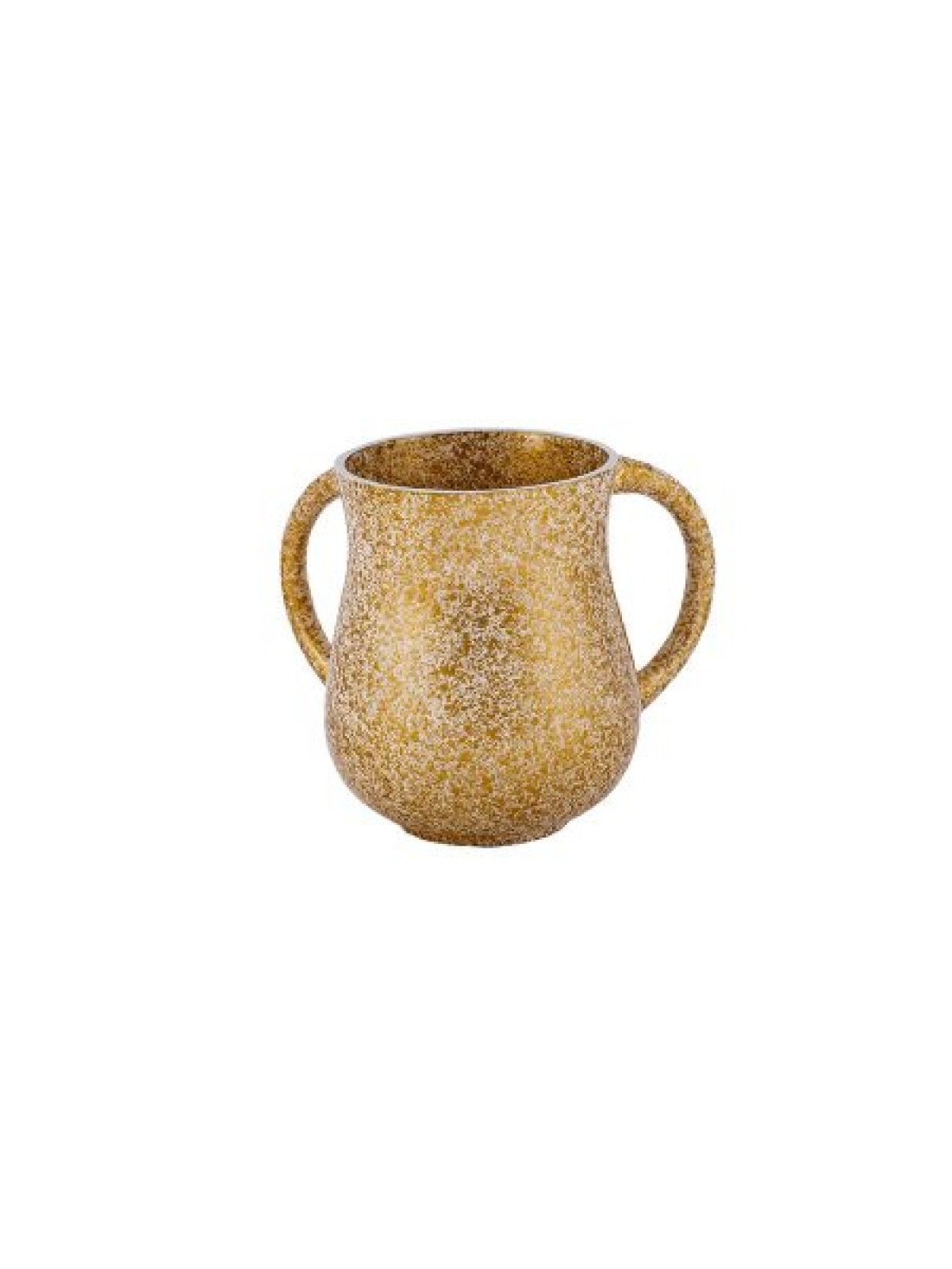 Yair Emanuel Faux Marble Netilat Yadayim Wash Cup Gold | Wash Cups