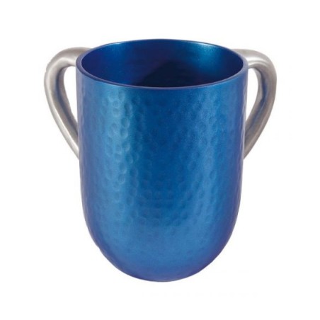 Yair Emanuel Hammered Aluminum Netilat Yadayim Wash Cup... | Wash Cups