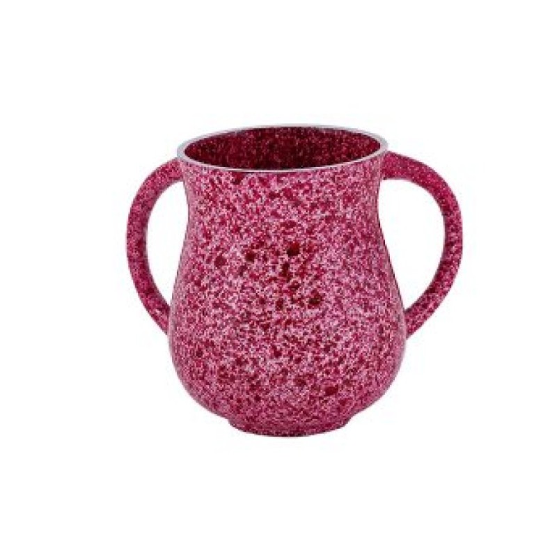 Yair Emanuel Faux Marble Netilat Yadayim Wash Cup Pink | Wash Cups