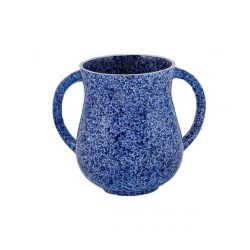 Yair Emanuel Faux Marble Netilat Yadayim Wash Cup Dark ... | Wash Cups