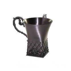 Pewter Netilat Yadayim Wash Cup Square Shape | Wash Cups