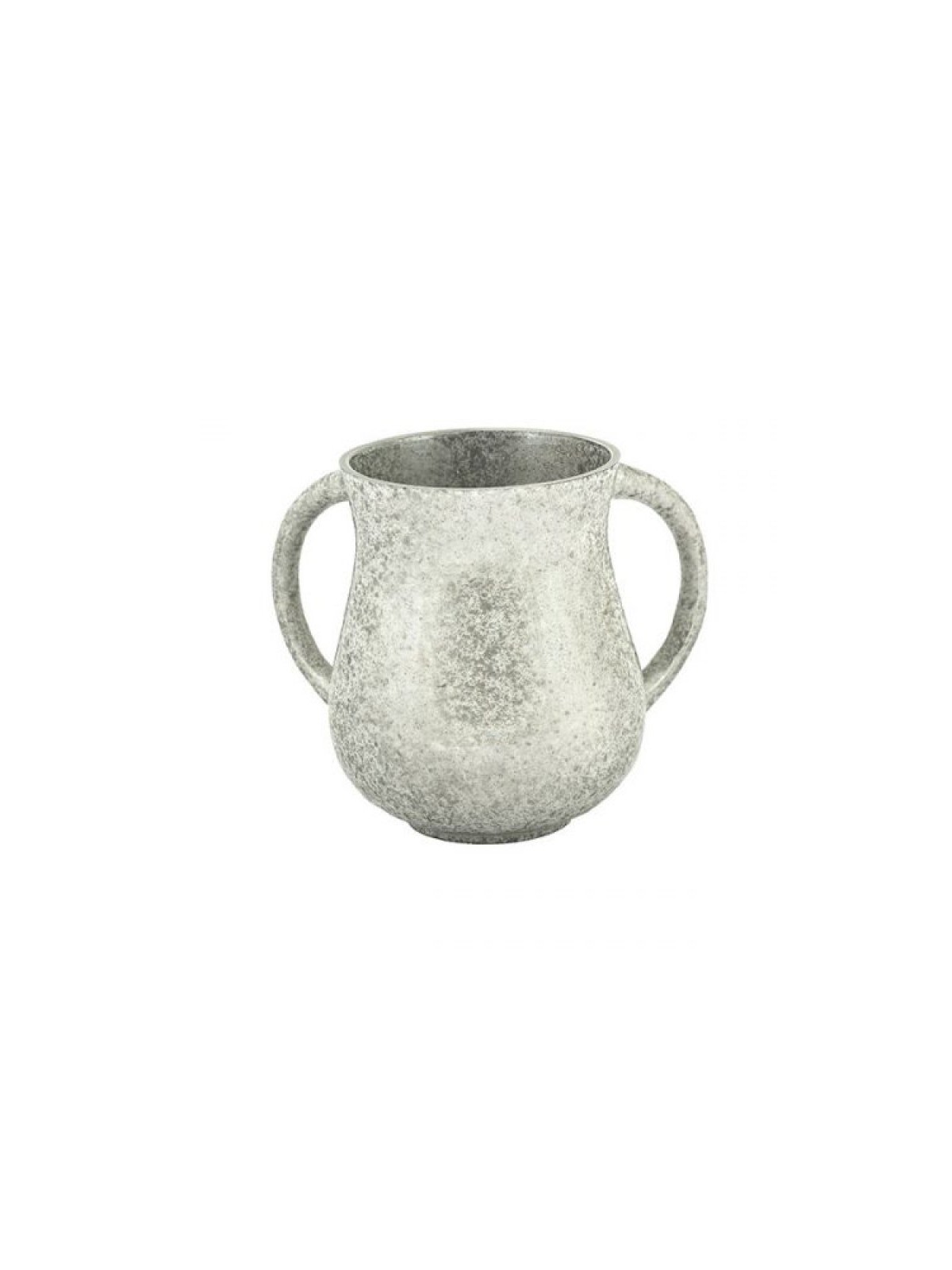 Yair Emanuel Faux Marble Netilat Yadayim Wash Cup Silver | Wash Cups