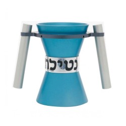 Avner Agayof Angular Anodized Aluminum Wash Cup Natla Teal | Wash Cups