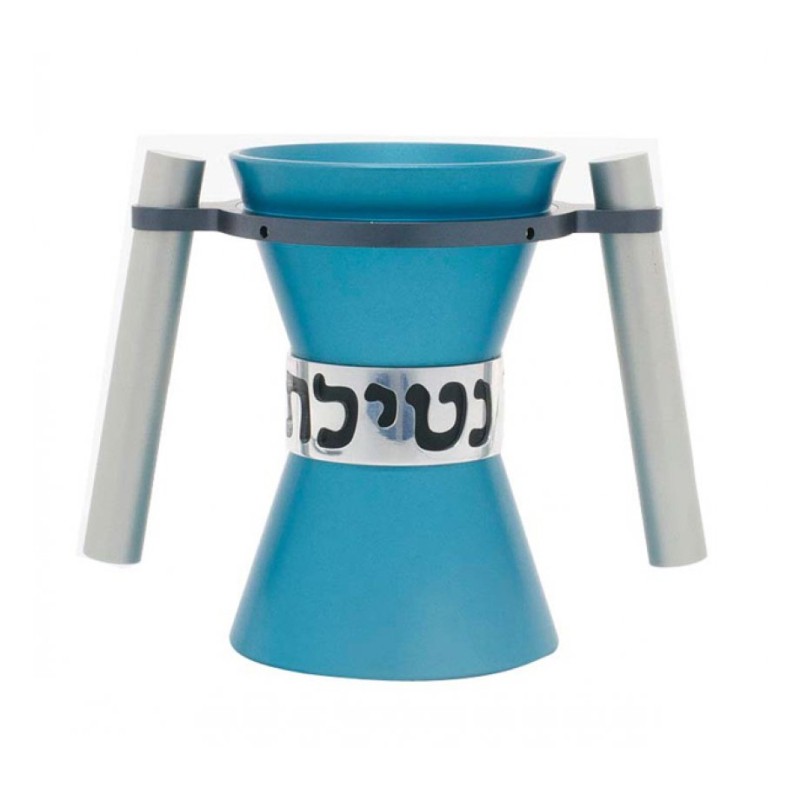Avner Agayof Angular Anodized Aluminum Wash Cup Natla Teal | Wash Cups