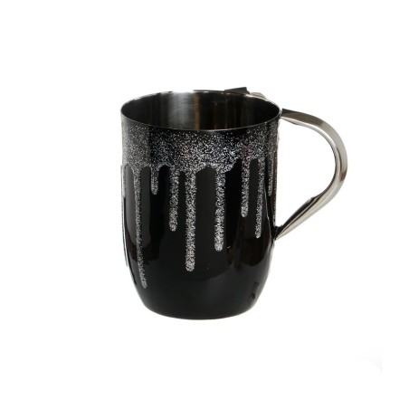 Stainless Steel Netilat Yadayim Wash Cup %96 Black with... | Wash Cups