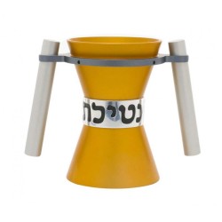Avner Agayof Angular Anodized Aluminum Wash Cup Natla Gold | Wash Cups