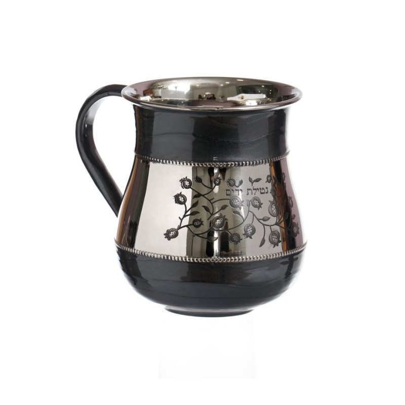 Stainless Steel Netilat Yadayim Wash Cup %96 Two Tone G... | Wash Cups