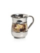 Stainless Steel Netilat Yadayim Wash Cup %96 Gold Marbl... | Wash Cups
