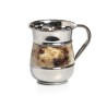 Stainless Steel Netilat Yadayim Wash Cup %96 Gold Marbl... | Wash Cups