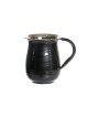 Stainless Steel Netilat Yadayim Wash Cup Wave Design Black | Wash Cups