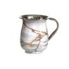 Stainless Steel Netilat Yadayim Wash Cup White Gold Gra... | Wash Cups