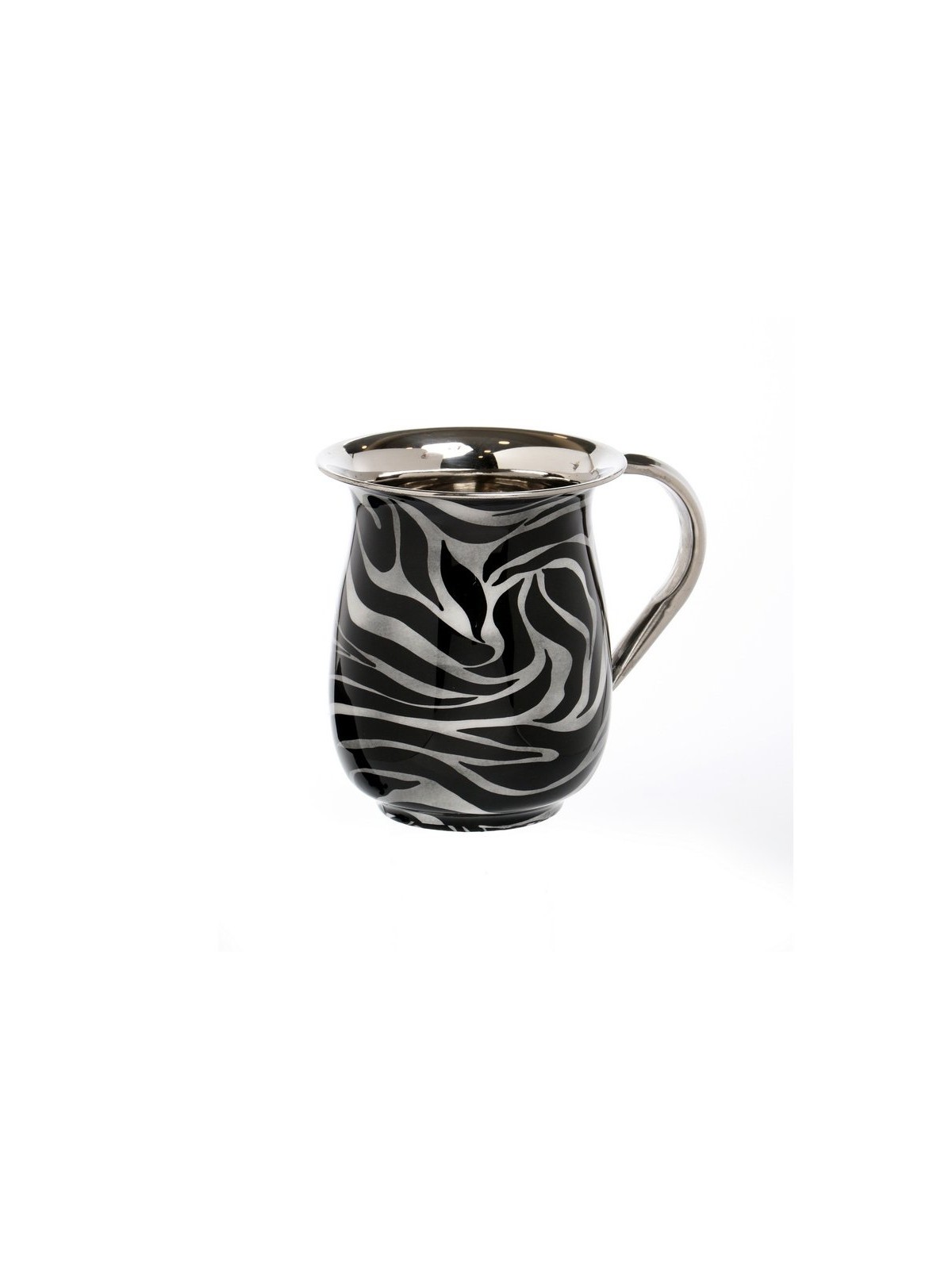 Stainless Steel Netilat Yadayim Wash Cup Black and Silv... | Wash Cups