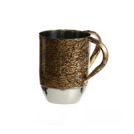 Stainless Steel Netilat Yadayim Wash Cup %96 Two Tone G... | Wash Cups