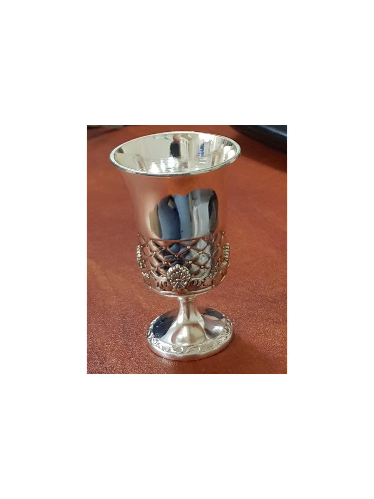 Six Decorative Small Kiddush Cups with Ma... | Jewish Gift from Israel