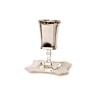 Silver Plated Smooth Kiddush Cup on Stem Square Desi... | Kiddush Cups