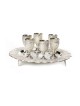 Six Silver Plated Small Kiddush Cups with... | Jewish Gift from Israel