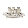 Six Silver Plated Small Kiddush Cups with... | Jewish Gift from Israel