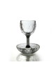Crystal Glass Kiddush Cup and Plate with ... | Jewish Gift from Israel