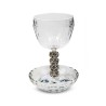 Faceted Glass Kiddush Cup and Tray Decora... | Jewish Gift from Israel