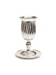 Kiddush Cup on Stem with Plate Matte and ... | Jewish Gift from Israel