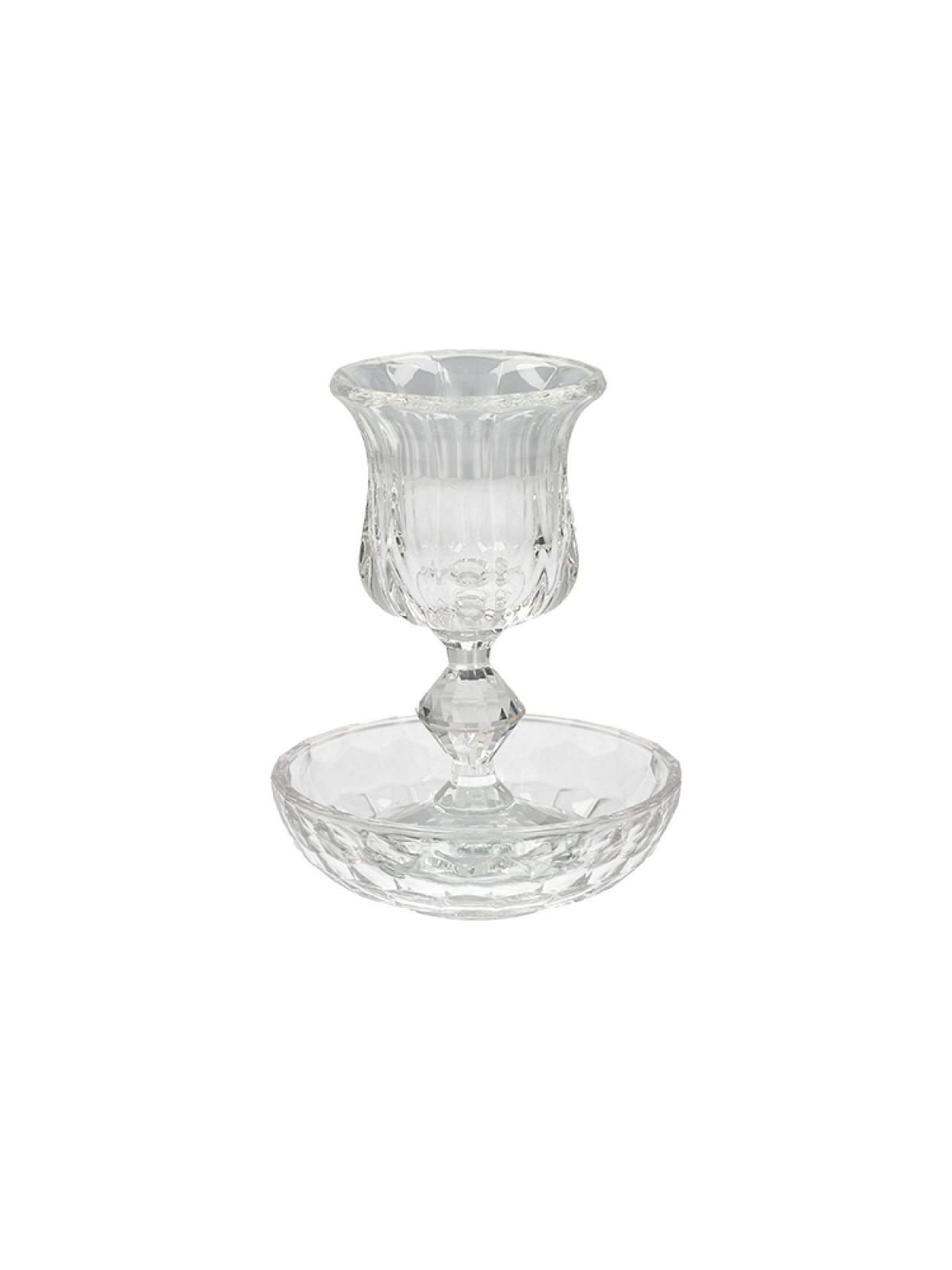 Crystal Glass Kiddush Cup and Tray  Decor... | Jewish Gift from Israel