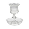 Crystal Glass Kiddush Cup and Tray  Decor... | Jewish Gift from Israel