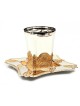 Silver Plated Kiddush Cup with Gold Filig... | Jewish Gift from Israel