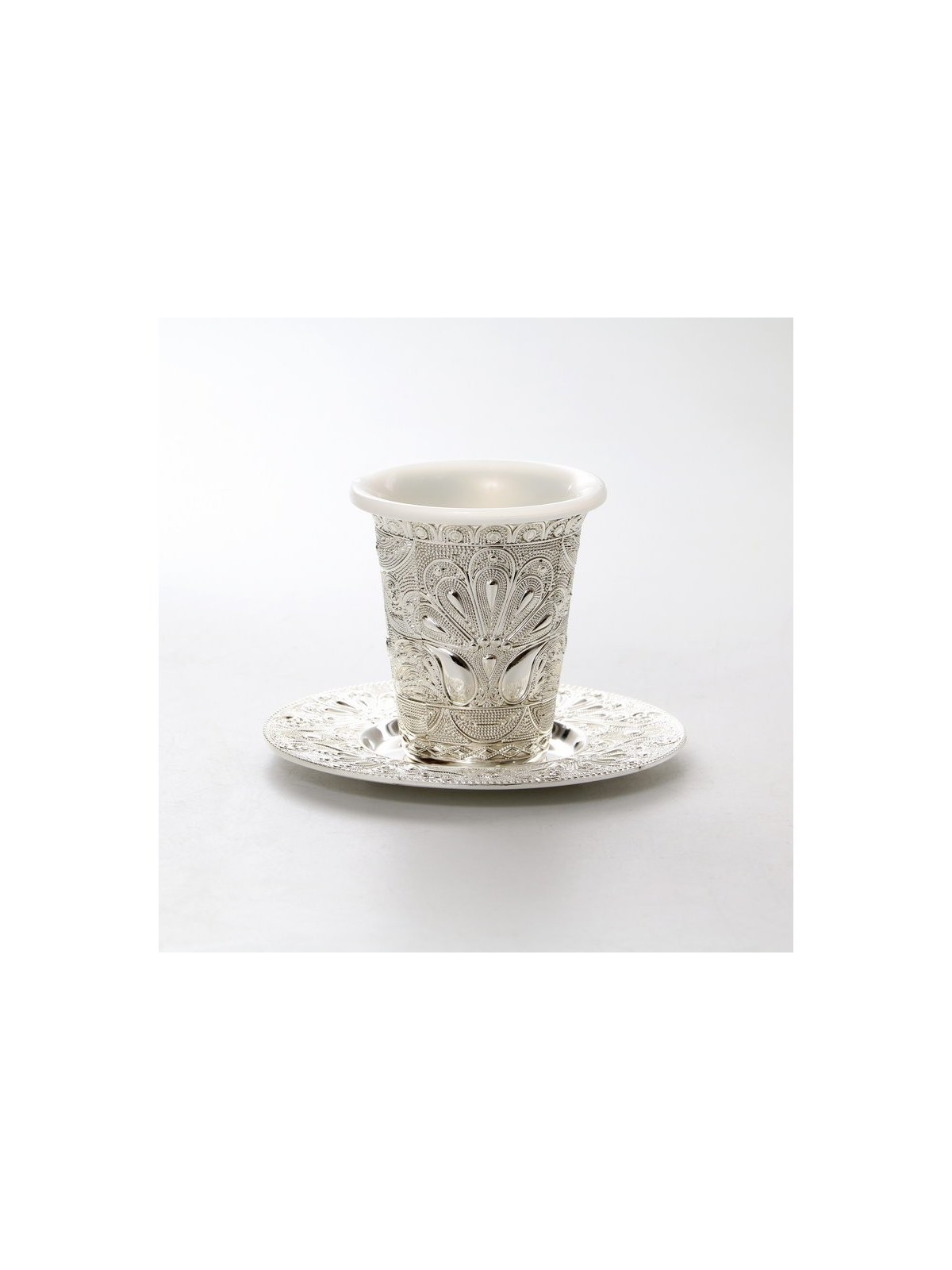 Silver Plated Kiddush Cup with Plastic In... | Jewish Gift from Israel