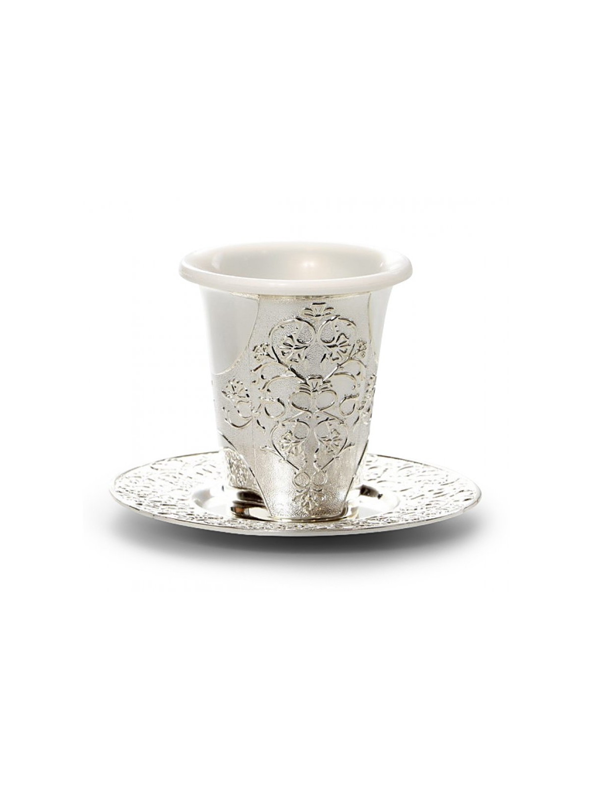 Silver Plated Decorative Kiddush Cup with... | Jewish Gift from Israel