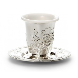 Silver Plated Kiddush Cup with Plastic Insert and Co... | Kiddush Cups